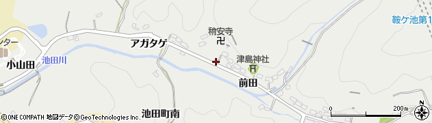 愛知県豊田市池田町前田281周辺の地図
