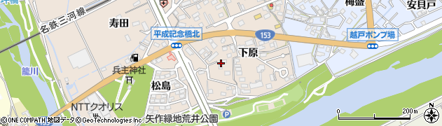 愛知県豊田市荒井町下原382周辺の地図