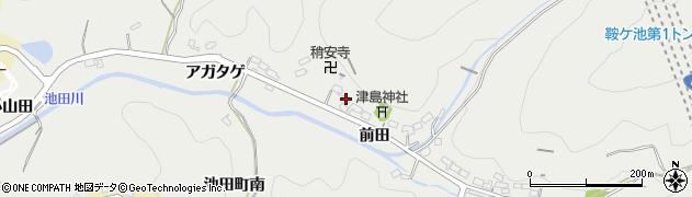 愛知県豊田市池田町前田286周辺の地図