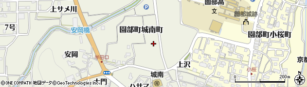 京都府南丹市園部町城南町周辺の地図