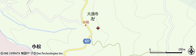 愛知県設楽町（北設楽郡）小松（上中熊）周辺の地図