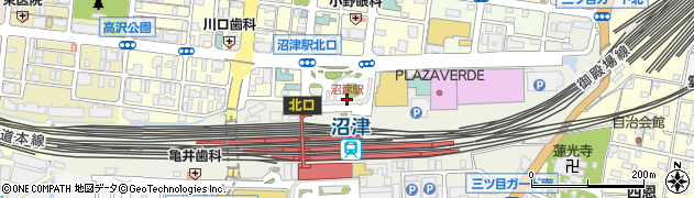 沼津駅北口周辺の地図
