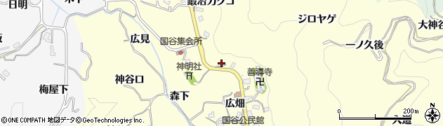 愛知県豊田市国谷町神明戸8周辺の地図