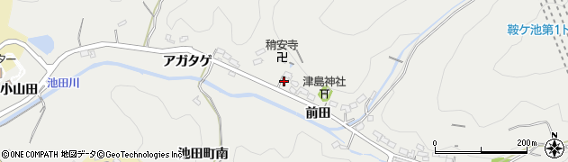愛知県豊田市池田町前田287周辺の地図