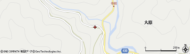 愛知県東栄町（北設楽郡）足込（西川合）周辺の地図