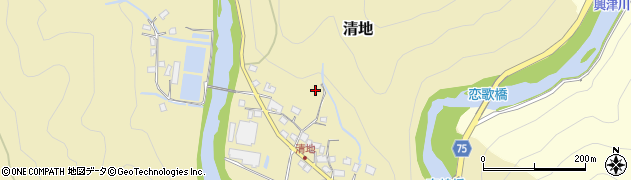 静岡県静岡市清水区清地周辺の地図