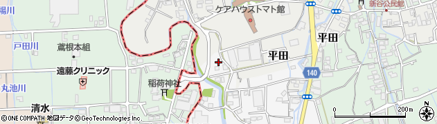 静岡県三島市平田120周辺の地図