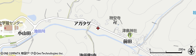 愛知県豊田市池田町アガタゲ179周辺の地図