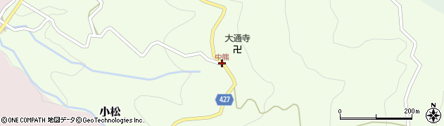 中熊周辺の地図