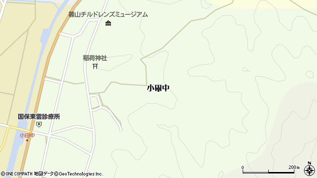〒669-2545 兵庫県丹波篠山市小田中の地図