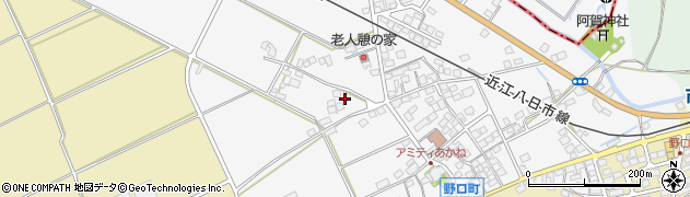 滋賀県東近江市野口町322周辺の地図