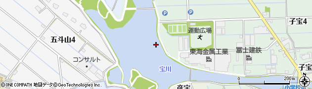 愛知県弥富市子宝町後寅周辺の地図