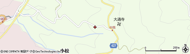 愛知県設楽町（北設楽郡）小松（中貝津）周辺の地図
