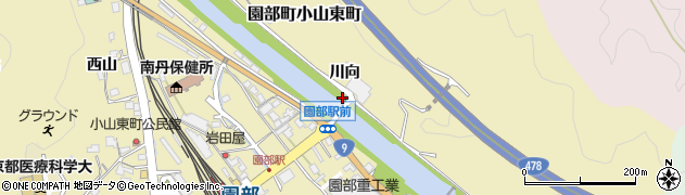 京都府南丹市園部町小山東町（後谷）周辺の地図