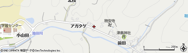 愛知県豊田市池田町アガタゲ178周辺の地図
