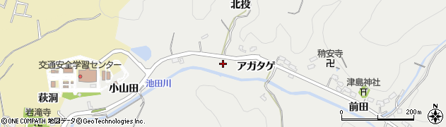 愛知県豊田市池田町アガタゲ155周辺の地図
