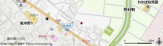 滋賀県東近江市札の辻周辺の地図