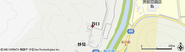 京都府南丹市八木町美里谷口周辺の地図