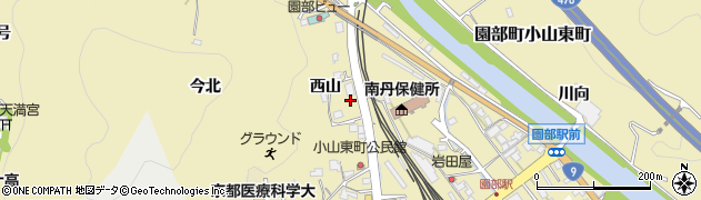 京都府南丹市園部町小山東町西山14周辺の地図