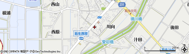 愛知県みよし市莇生町（愛宕下）周辺の地図