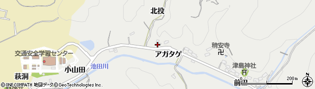 愛知県豊田市池田町アガタゲ504周辺の地図
