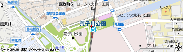 荒子川公園駅周辺の地図