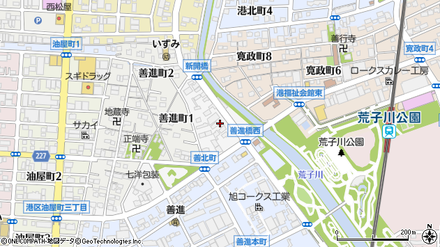 〒455-0812 愛知県名古屋市港区善北町の地図