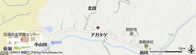 愛知県豊田市池田町アガタゲ165周辺の地図