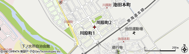 滋賀県近江八幡市川原町周辺の地図