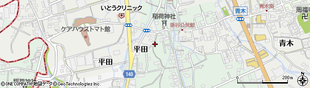 静岡県三島市新谷周辺の地図