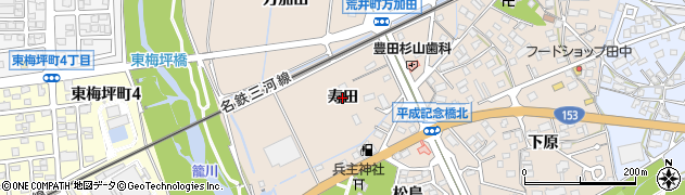 愛知県豊田市荒井町（寿田）周辺の地図