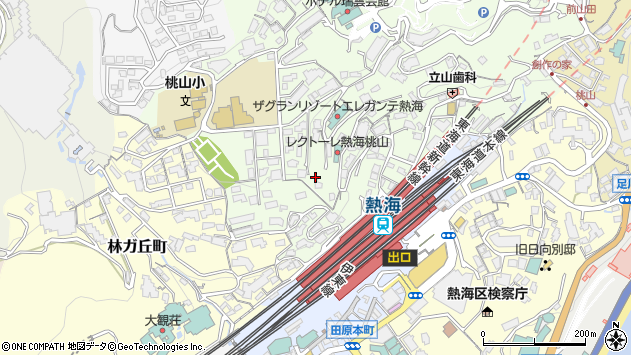 〒413-0006 静岡県熱海市桃山町の地図