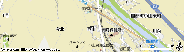 京都府南丹市園部町小山東町西山9周辺の地図