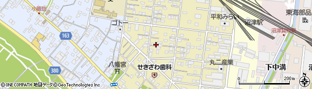 静岡県沼津市西間門周辺の地図