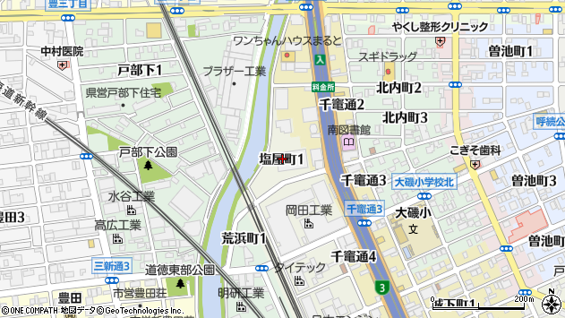 〒457-0078 愛知県名古屋市南区塩屋町の地図