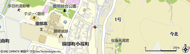 京都府南丹市園部町小桜町（２号）周辺の地図