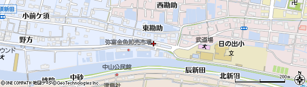 愛知県弥富市前ケ須町（駅地）周辺の地図