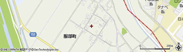 滋賀県守山市服部町1068周辺の地図
