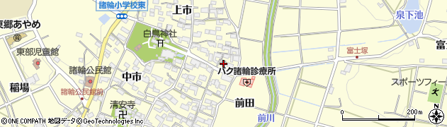 愛知県愛知郡東郷町諸輪上市2周辺の地図