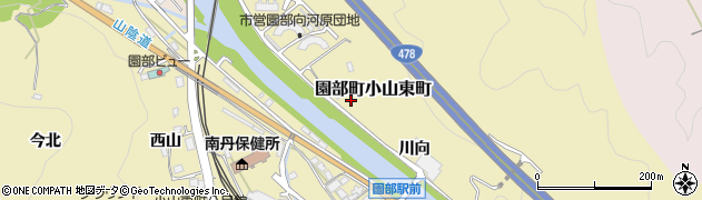 京都府南丹市園部町小山東町周辺の地図