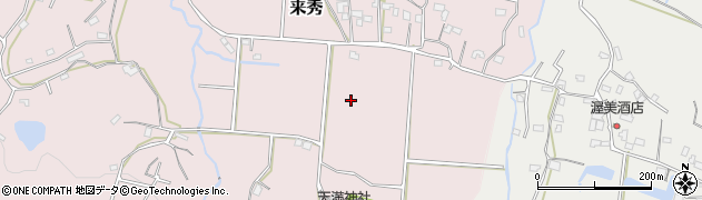 千葉県鴨川市来秀周辺の地図
