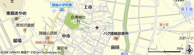 愛知県愛知郡東郷町諸輪上市40周辺の地図