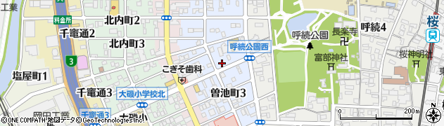 愛知県名古屋市南区曽池町周辺の地図