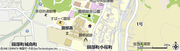 京都府南丹市園部町小桜町周辺の地図