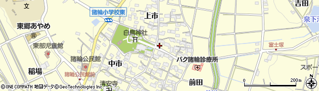 愛知県愛知郡東郷町諸輪上市41周辺の地図