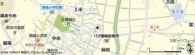 愛知県愛知郡東郷町諸輪上市7周辺の地図