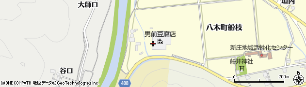 京都府南丹市八木町船枝（滝ノ方）周辺の地図