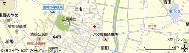 愛知県愛知郡東郷町諸輪上市6周辺の地図
