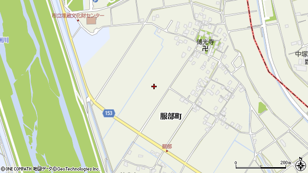 〒524-0212 滋賀県守山市服部町の地図