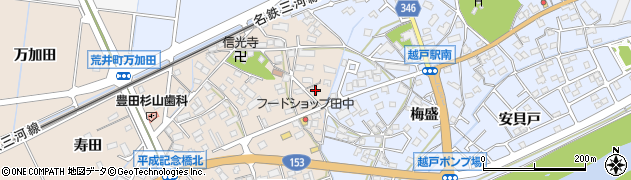 愛知県豊田市荒井町能田原457周辺の地図